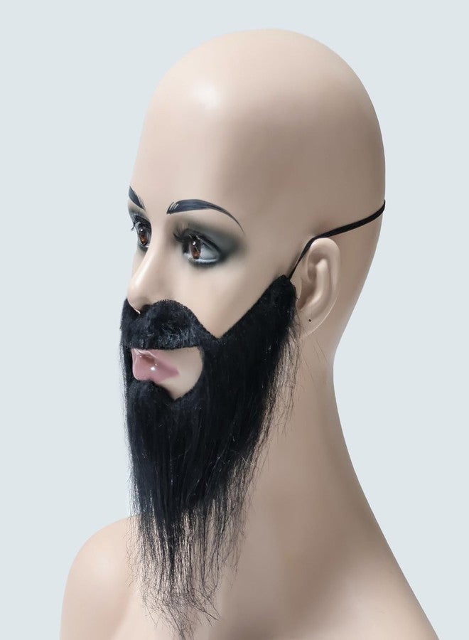 ECYC Funny Halloween Party Fake Beard Moustache Mustache Facial Hair - Image 5